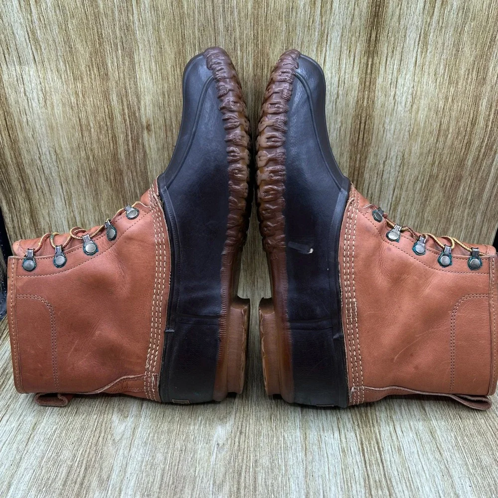 LL Bean Bean Boots Men's Size 12 Brown Gore-Tex Thinsulate Duck Boots 8in‎ USA